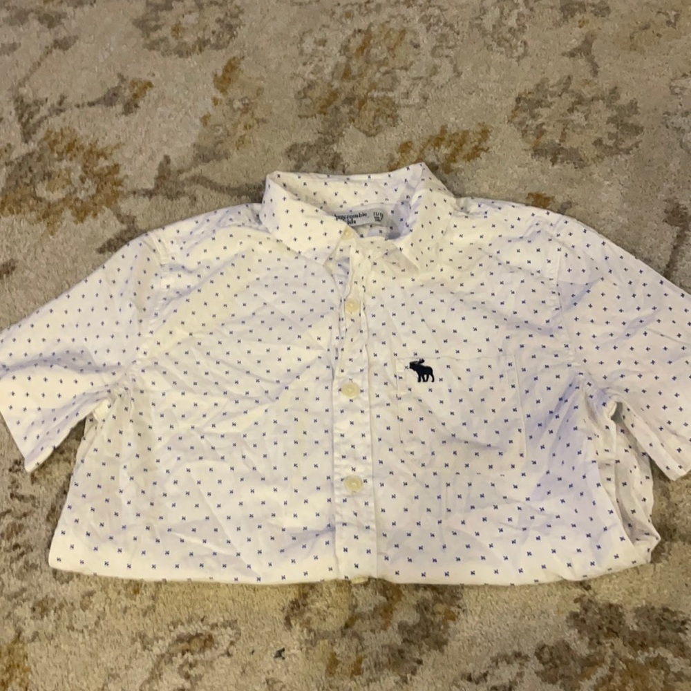 Boys abercrombie button down polo
